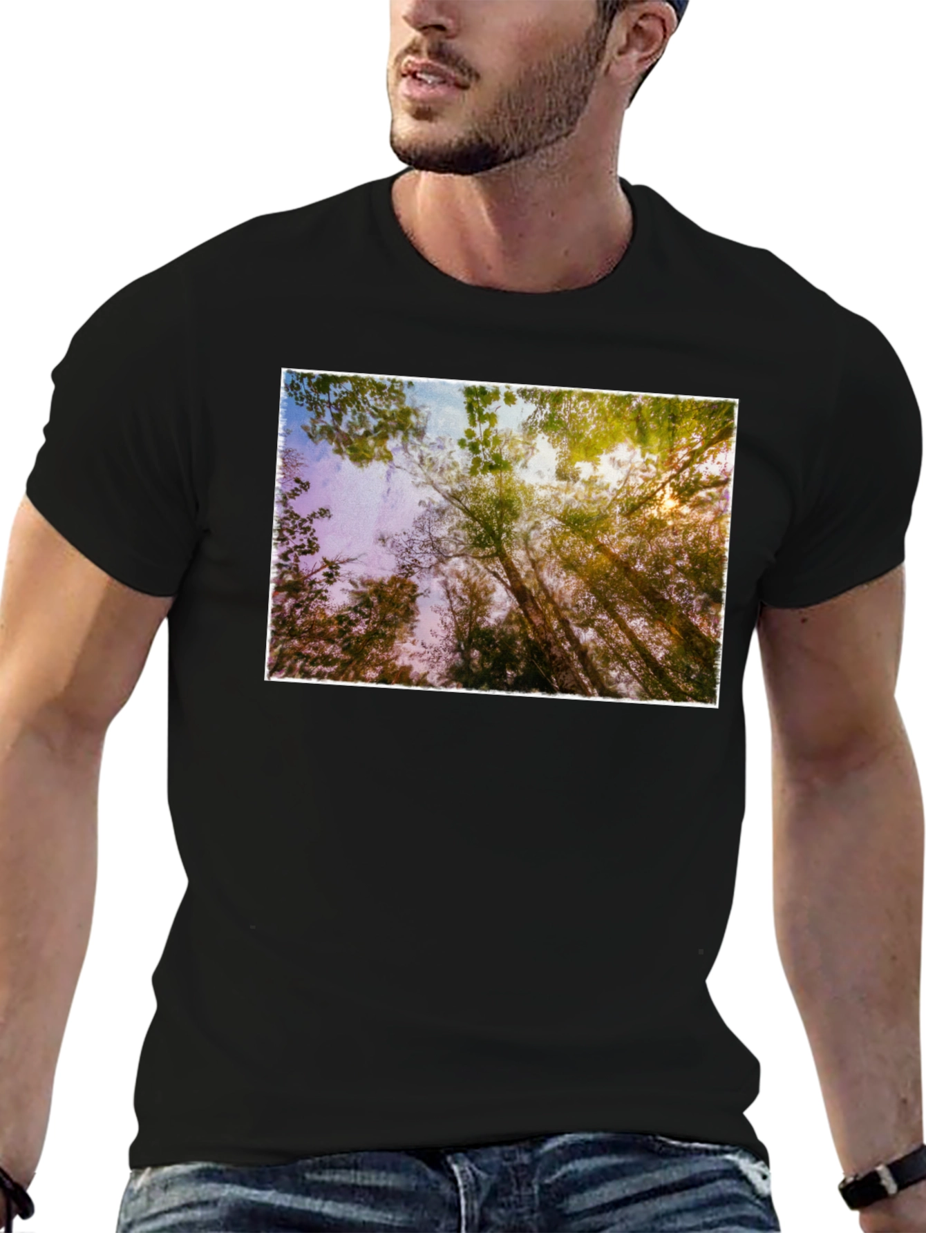 Natures Light Black T-Shirt