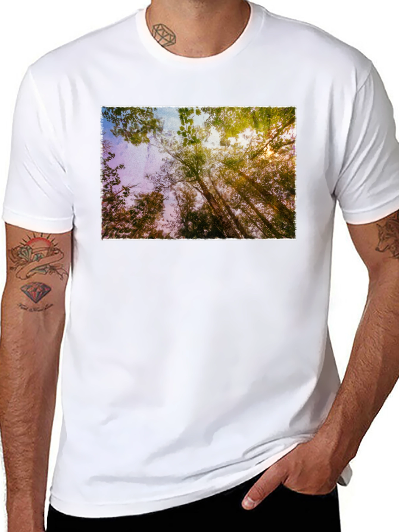 Natures Light Black T-Shirt
