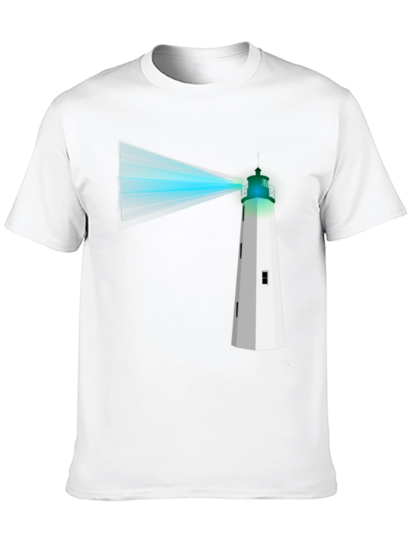 Lighthouse Graphic Tee - Black Cotton T-Shirt
