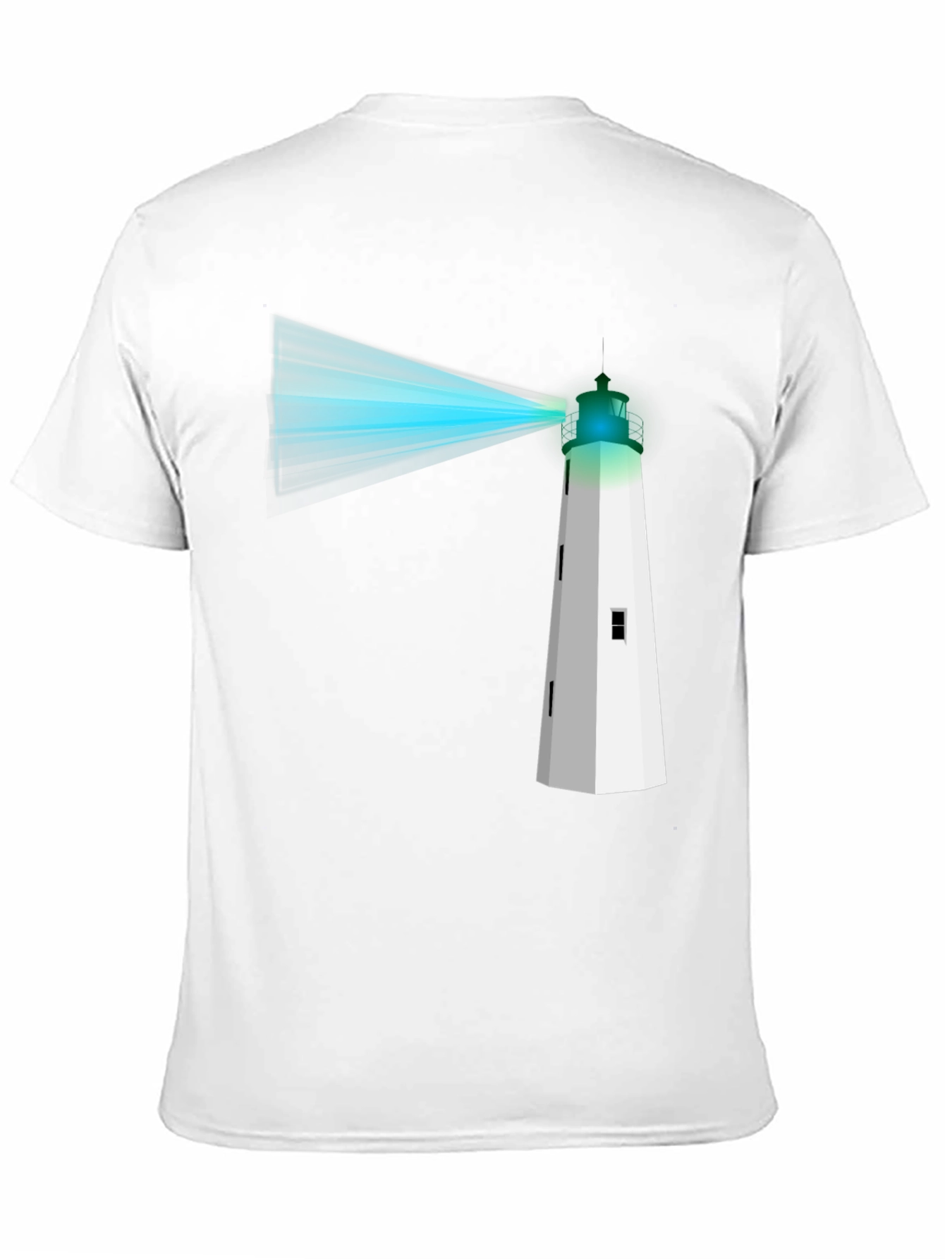 Lighthouse Graphic Tee - Black Cotton T-Shirt