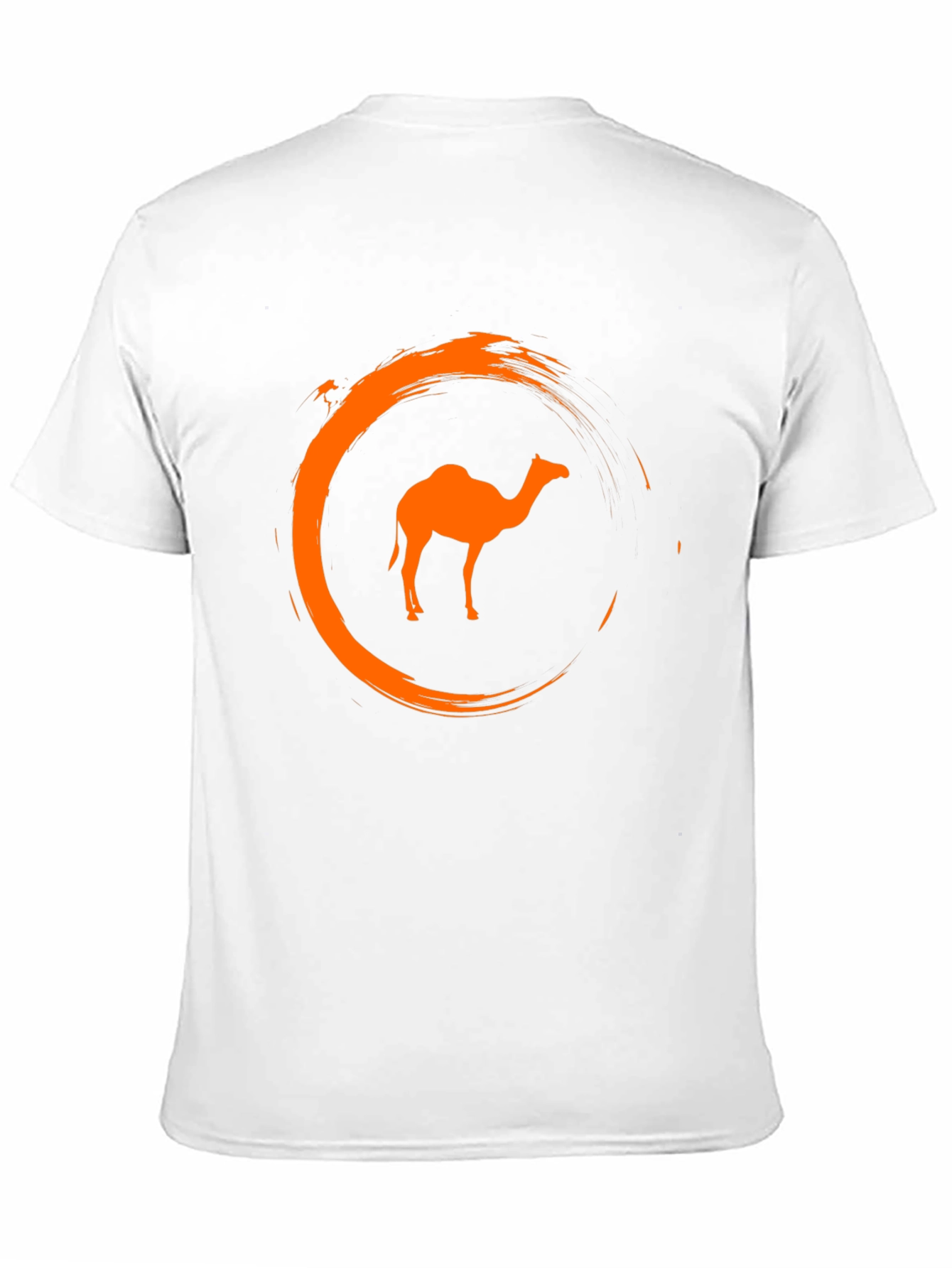 Camel Graphic Tee - Stylish Crew Neck Black T-Shirt