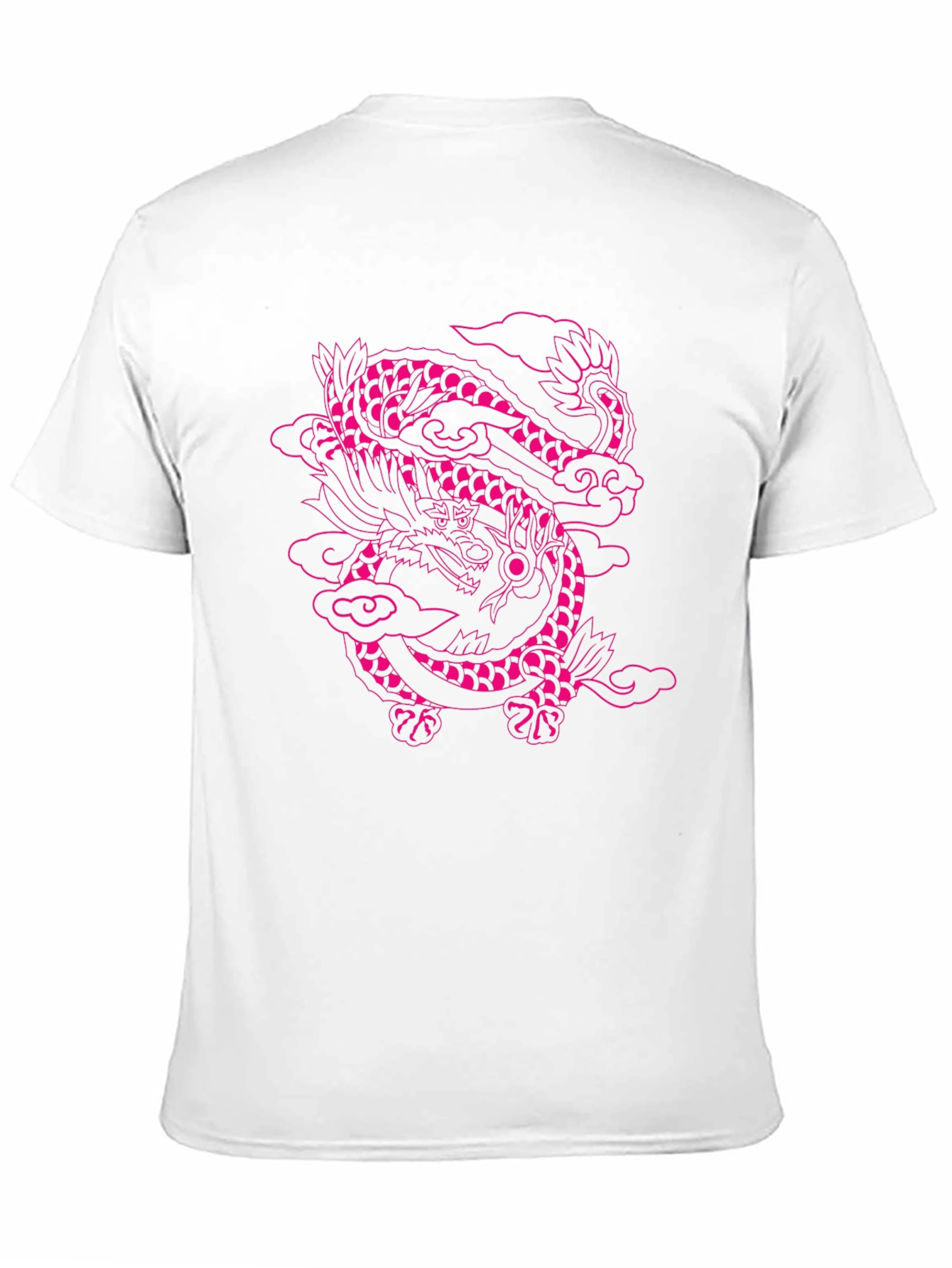 Pink Dragon Graphic Black T-Shirt