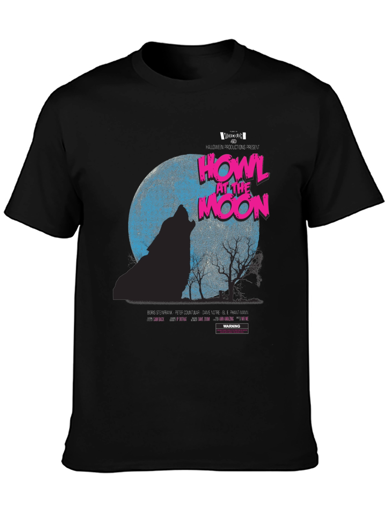 Howl at the Moon Graphic T-Shirt - Black
