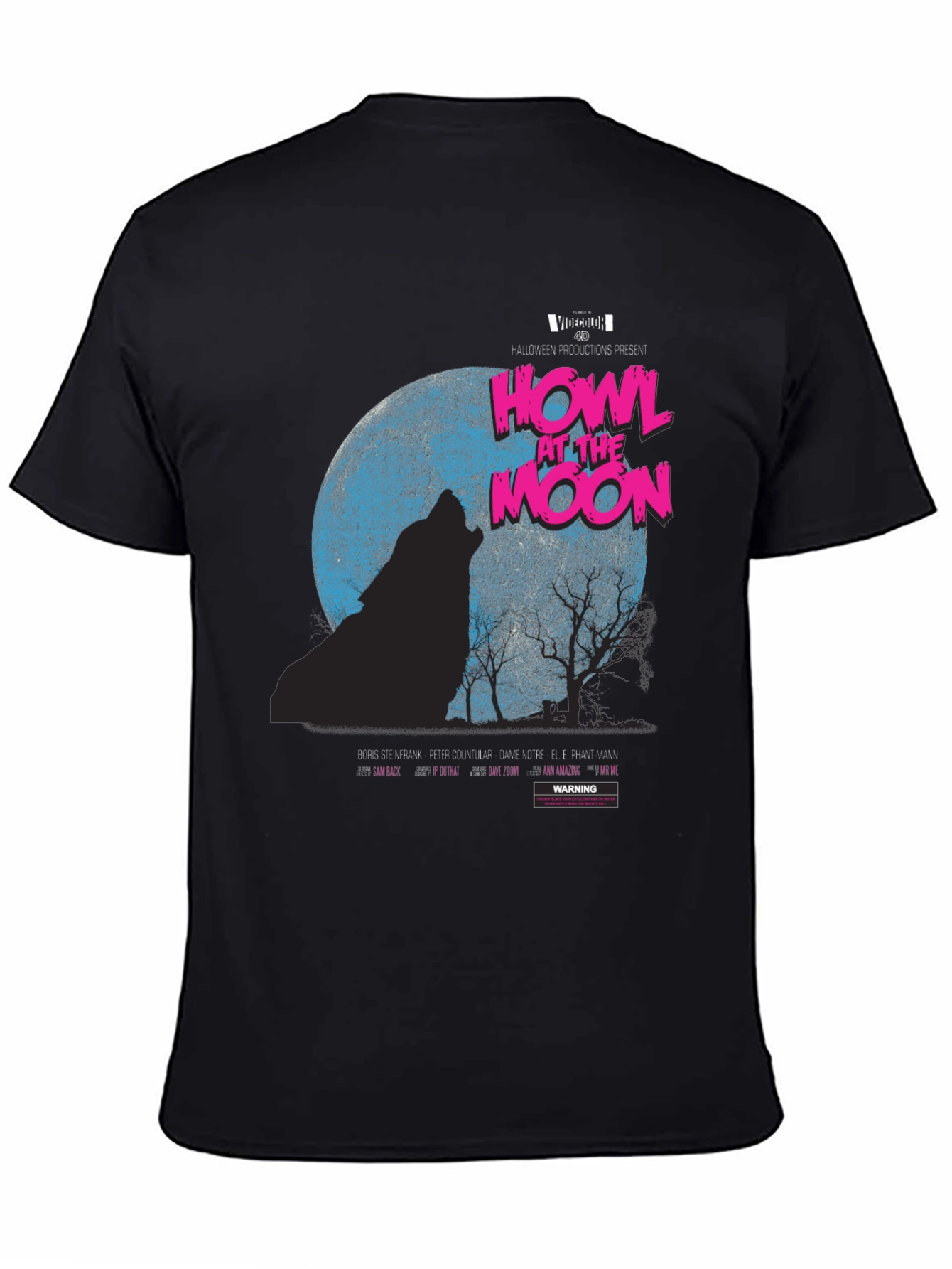 Howl at the Moon Graphic T-Shirt - Black