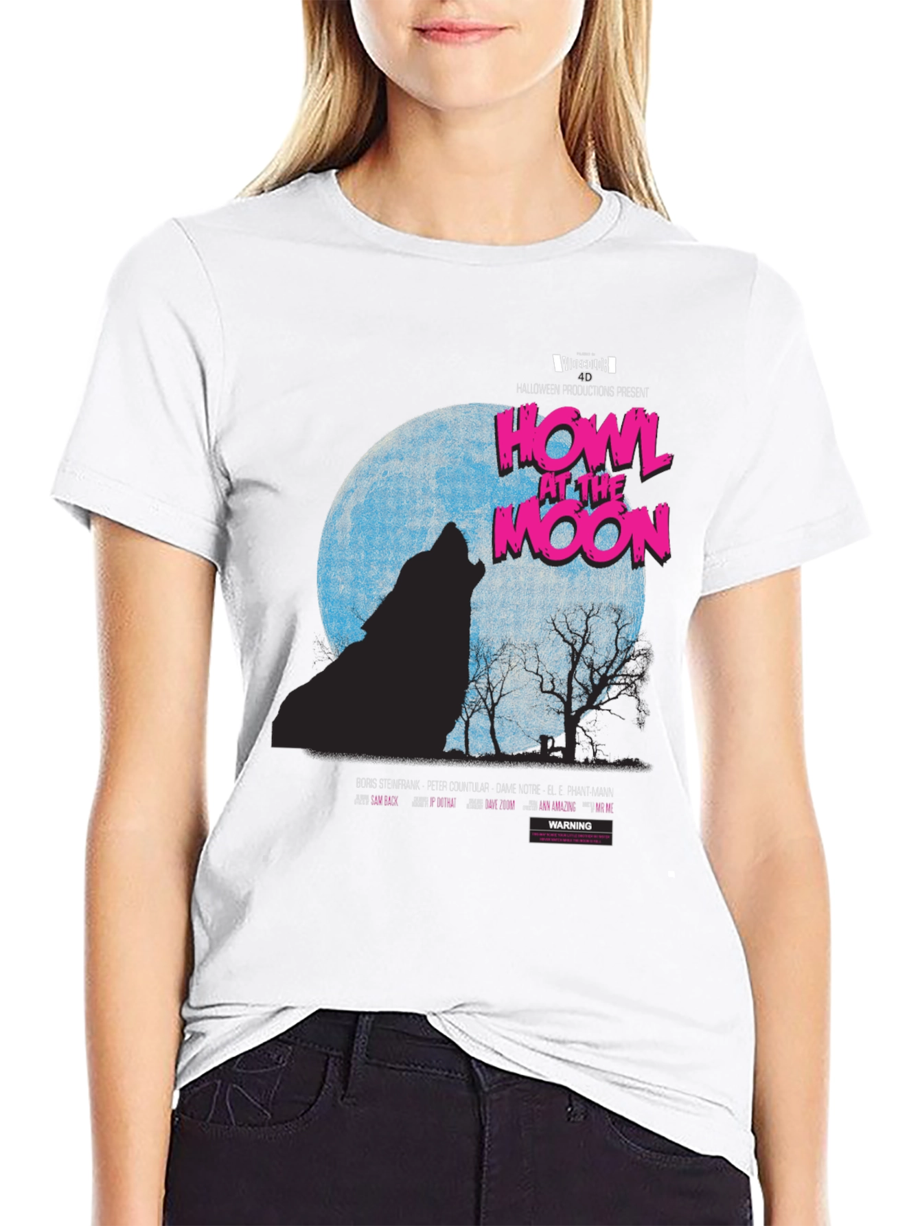 Howl at the Moon Graphic T-Shirt - Black