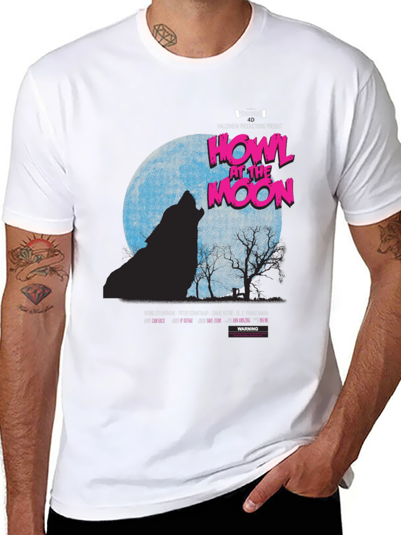 Howl at the Moon Graphic T-Shirt - Black