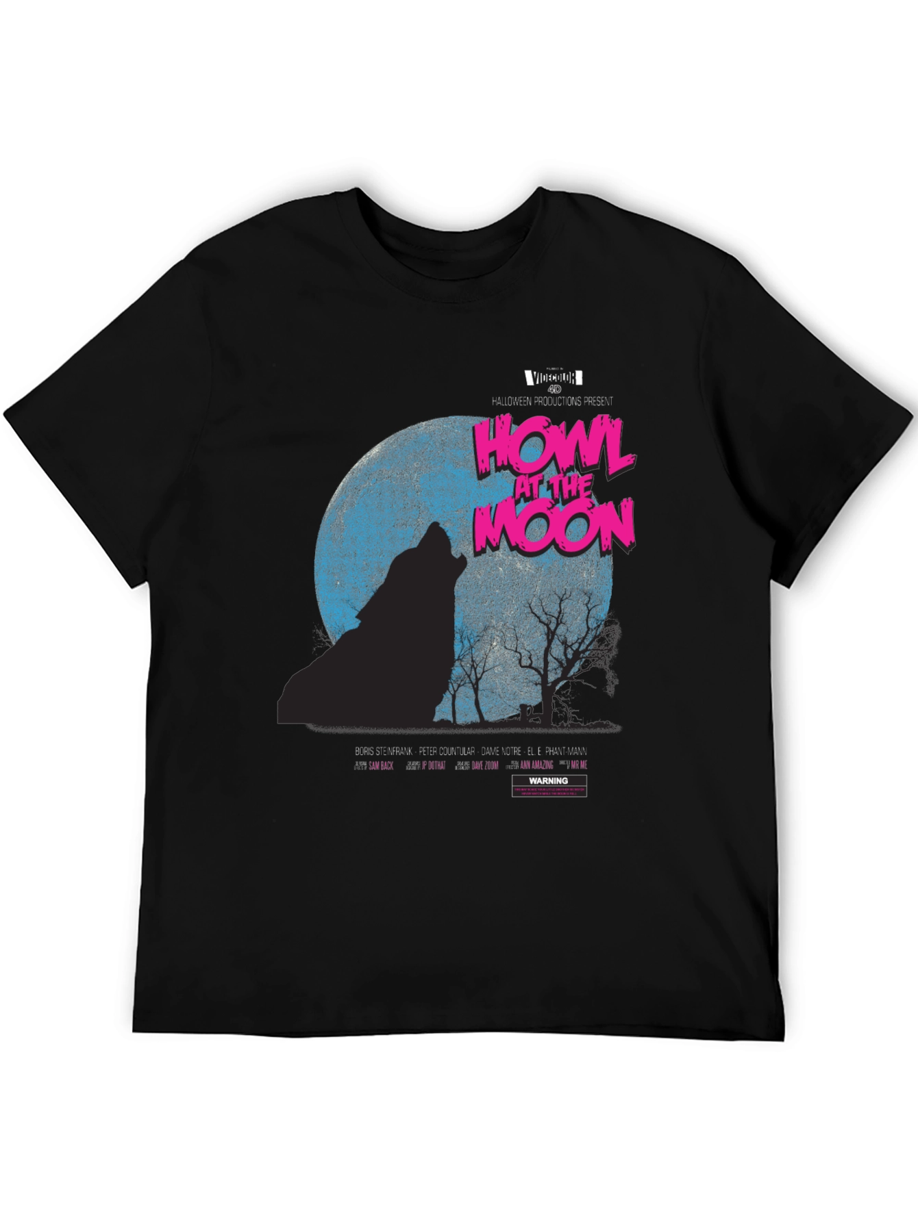 Howl at the Moon Graphic T-Shirt - Black