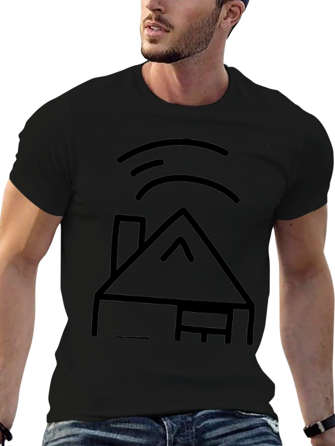 Smart Home T-Shirt - Black Graphic Tee