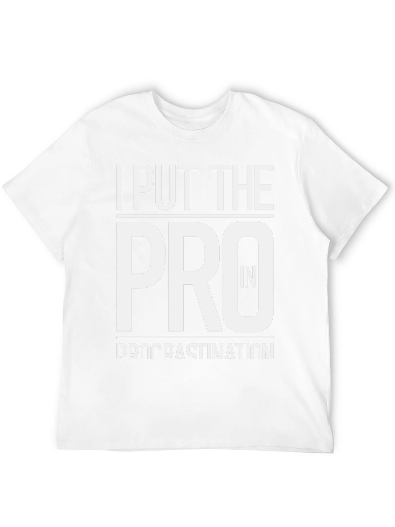 Procrastination Pro T-Shirt - Black Cotton Tee