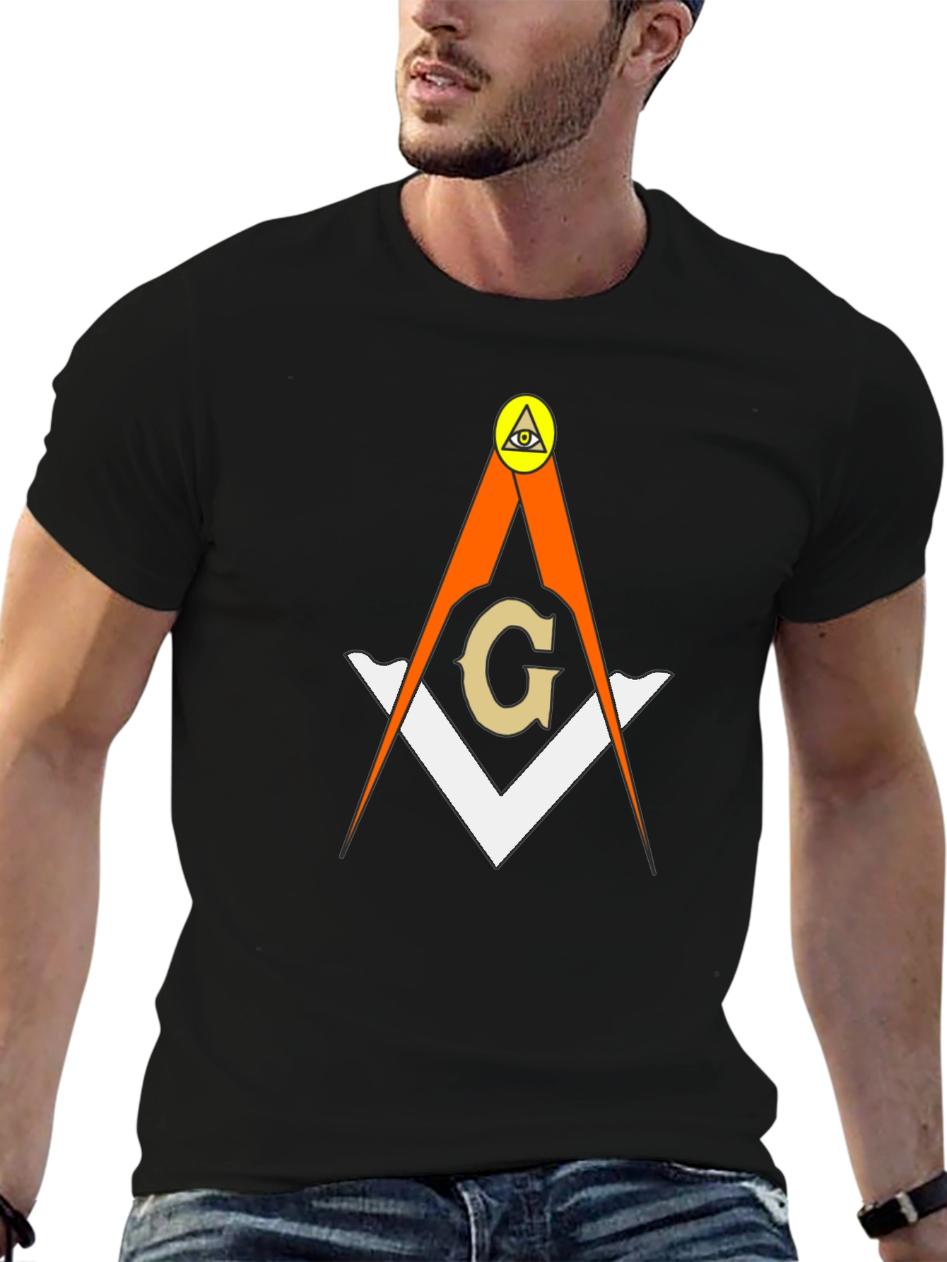 Masonic Symbol T-Shirt - Eye of Providence Design