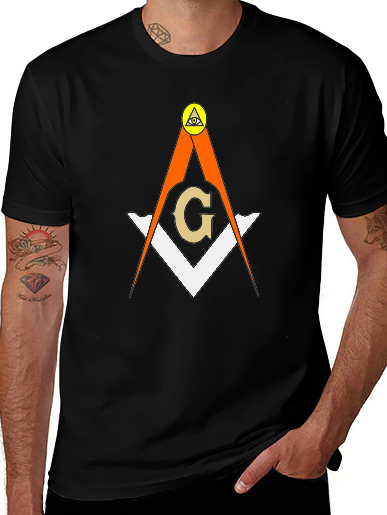 Masonic Symbol T-Shirt - Eye of Providence Design
