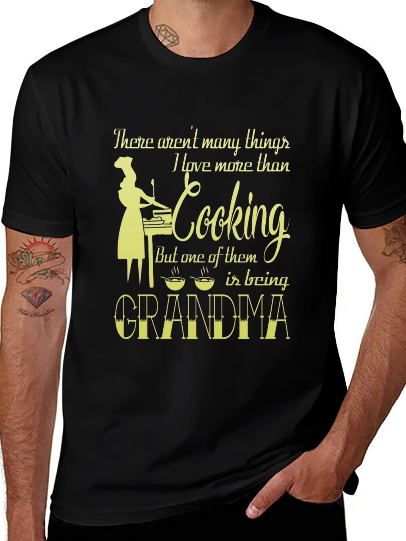 Grandma Cooking T-Shirt - Love More Than Cooking