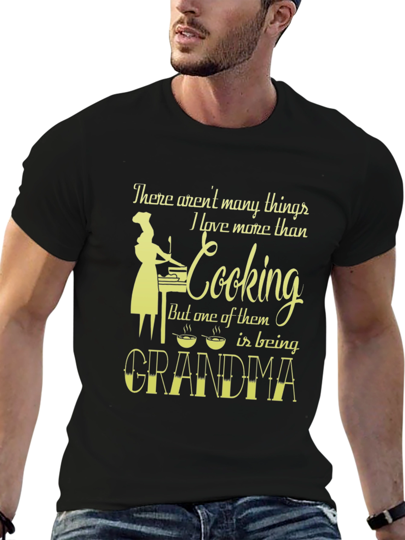 Grandma Cooking T-Shirt - Love More Than Cooking
