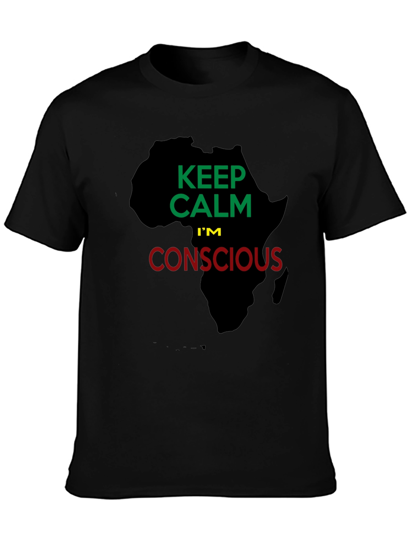Keep Calm Im Conscious Black T-Shirt