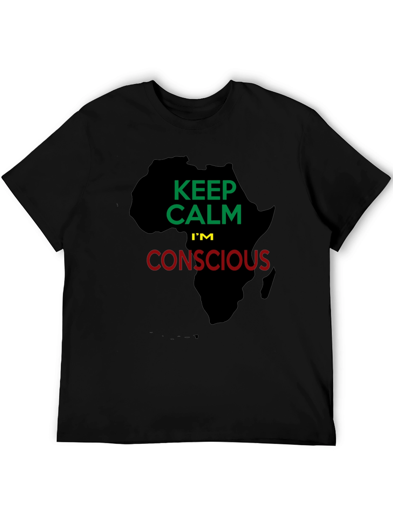 Keep Calm Im Conscious Black T-Shirt