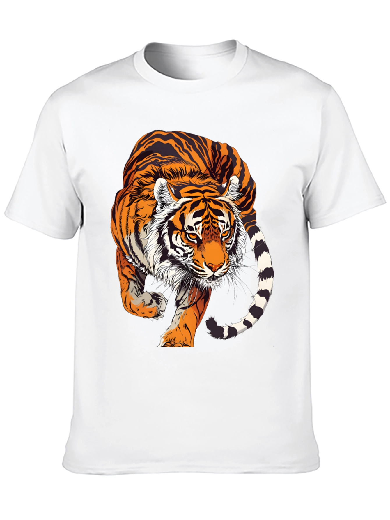 Bold Tiger Graphic T-Shirt - Striking Design!