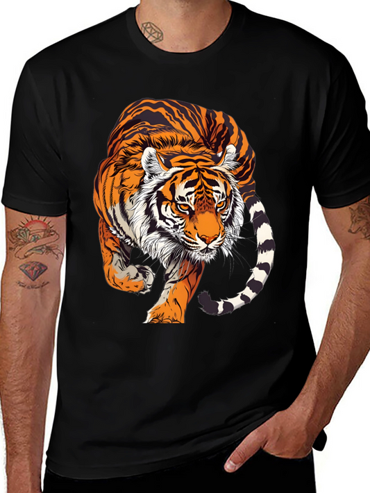 Bold Tiger Graphic T-Shirt - Striking Design!