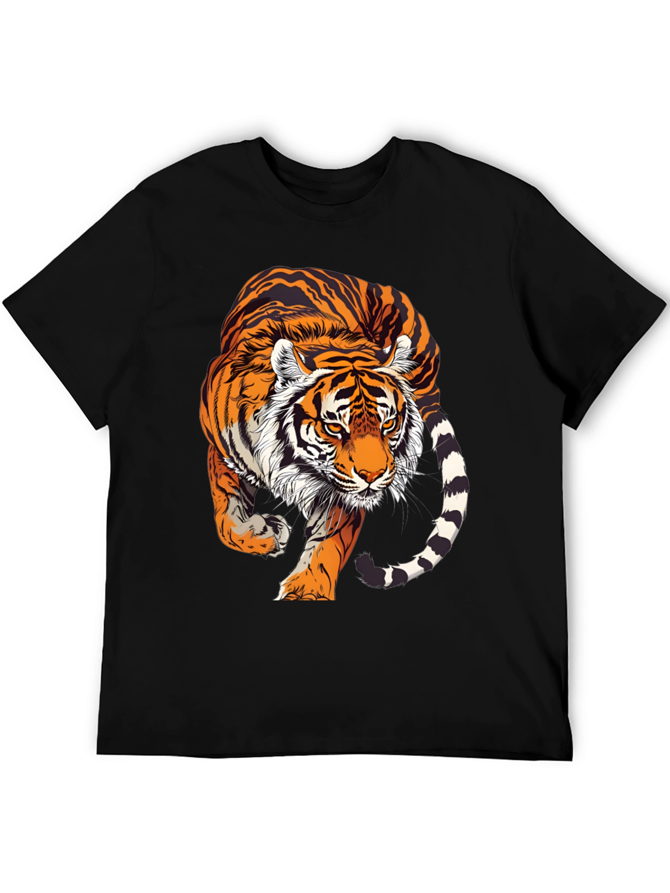Bold Tiger Graphic T-Shirt - Striking Design!
