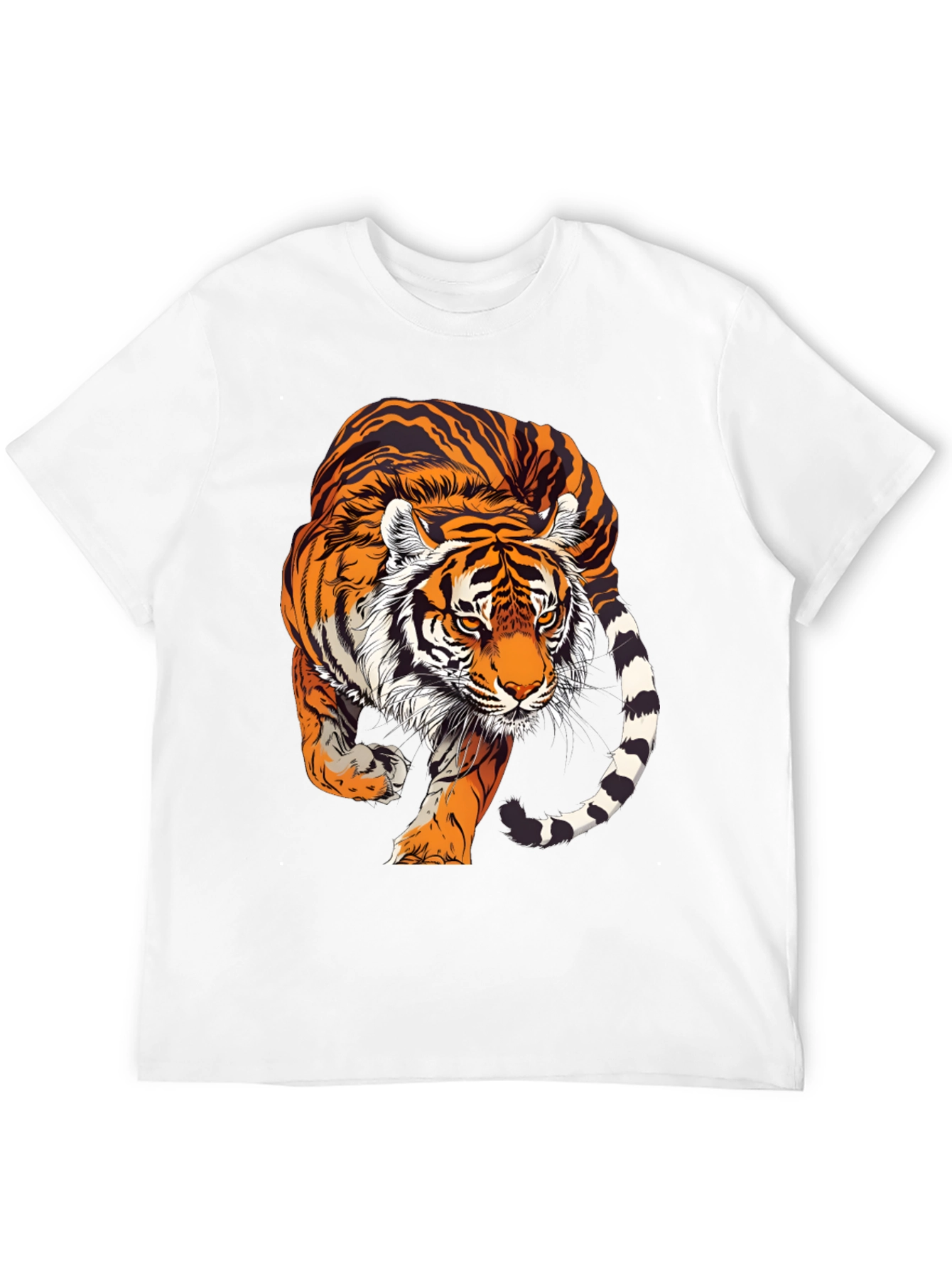 Bold Tiger Graphic T-Shirt - Striking Design!