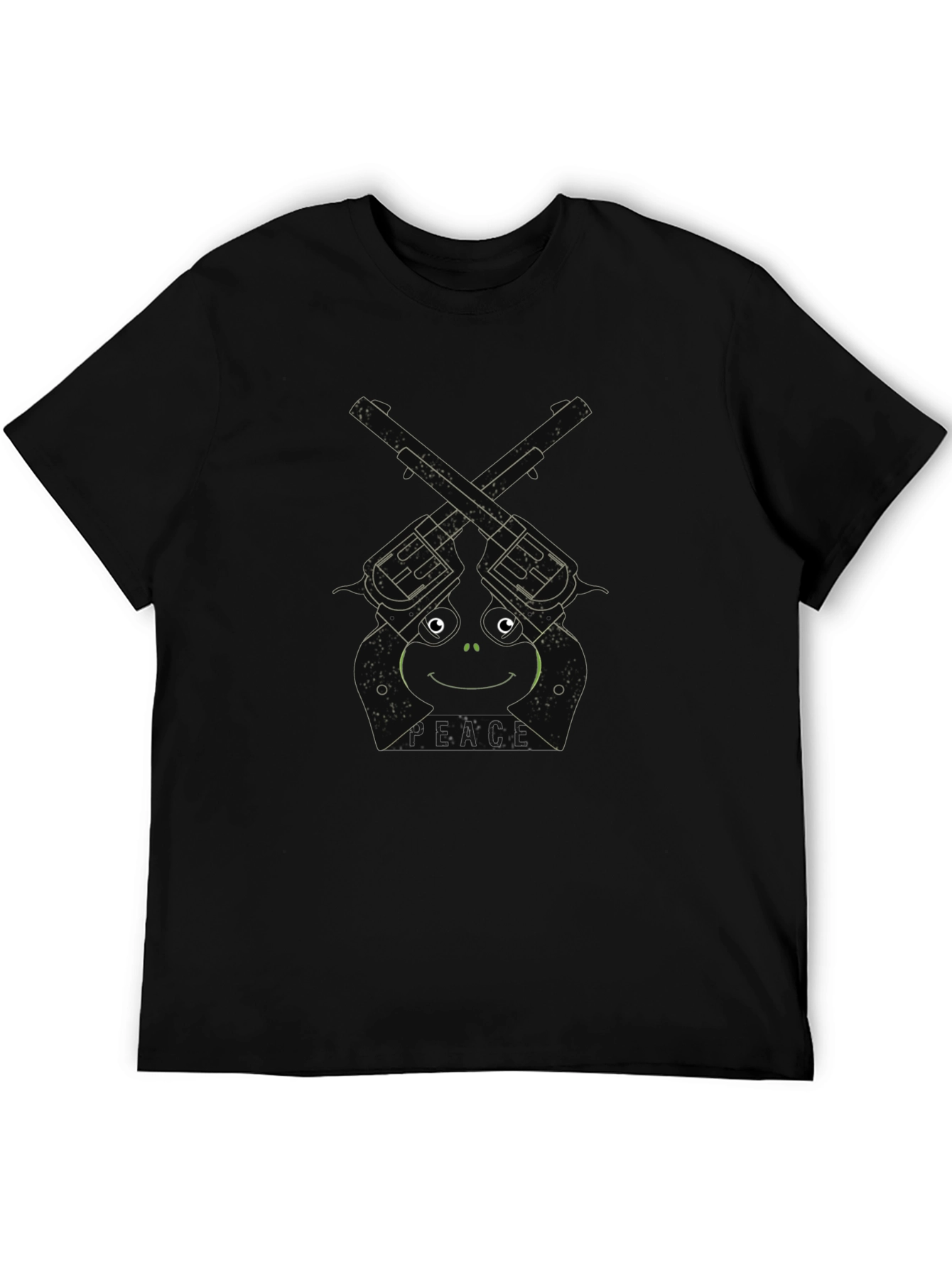 Frog Peace Revolver Graphic T-Shirt