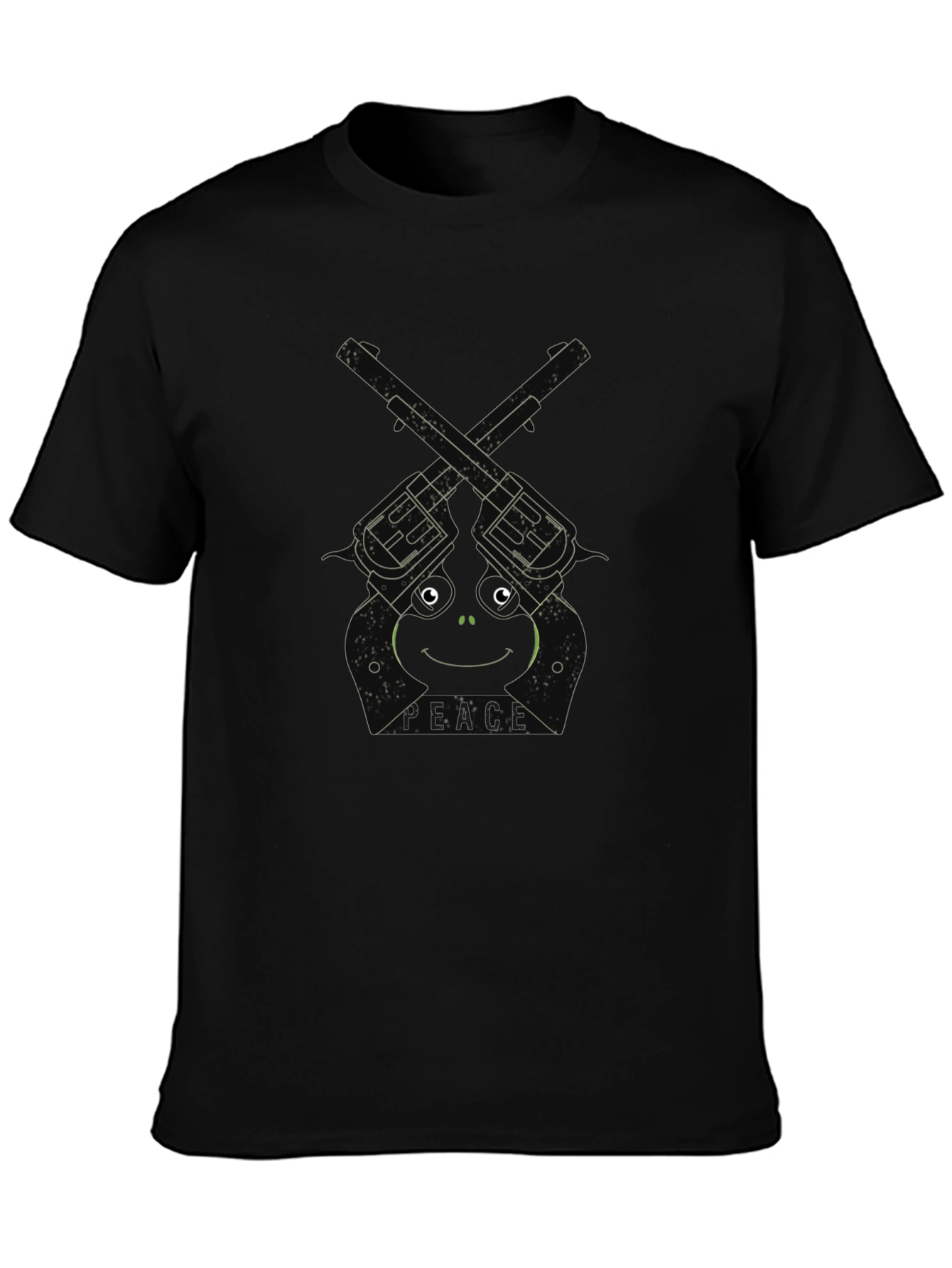 Frog Peace Revolver Graphic T-Shirt