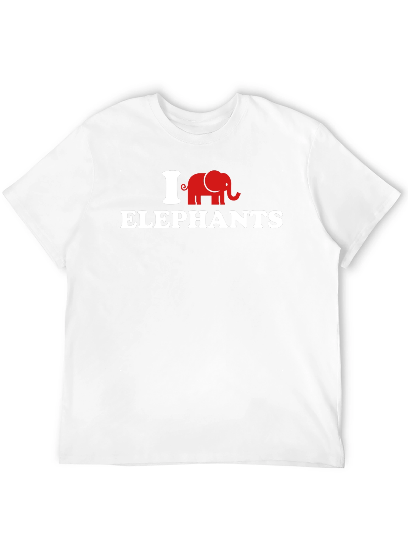 I Love Elephants T-Shirt - Novelty Graphic Tee