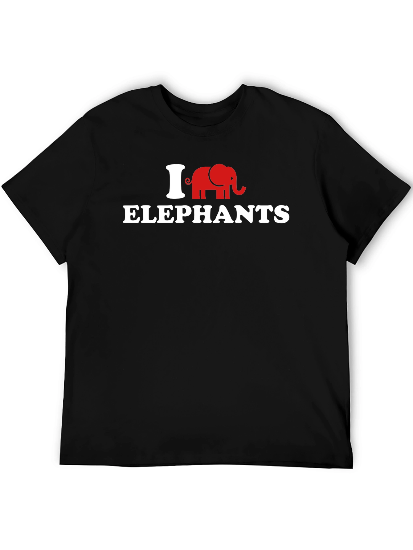 I Love Elephants T-Shirt - Novelty Graphic Tee