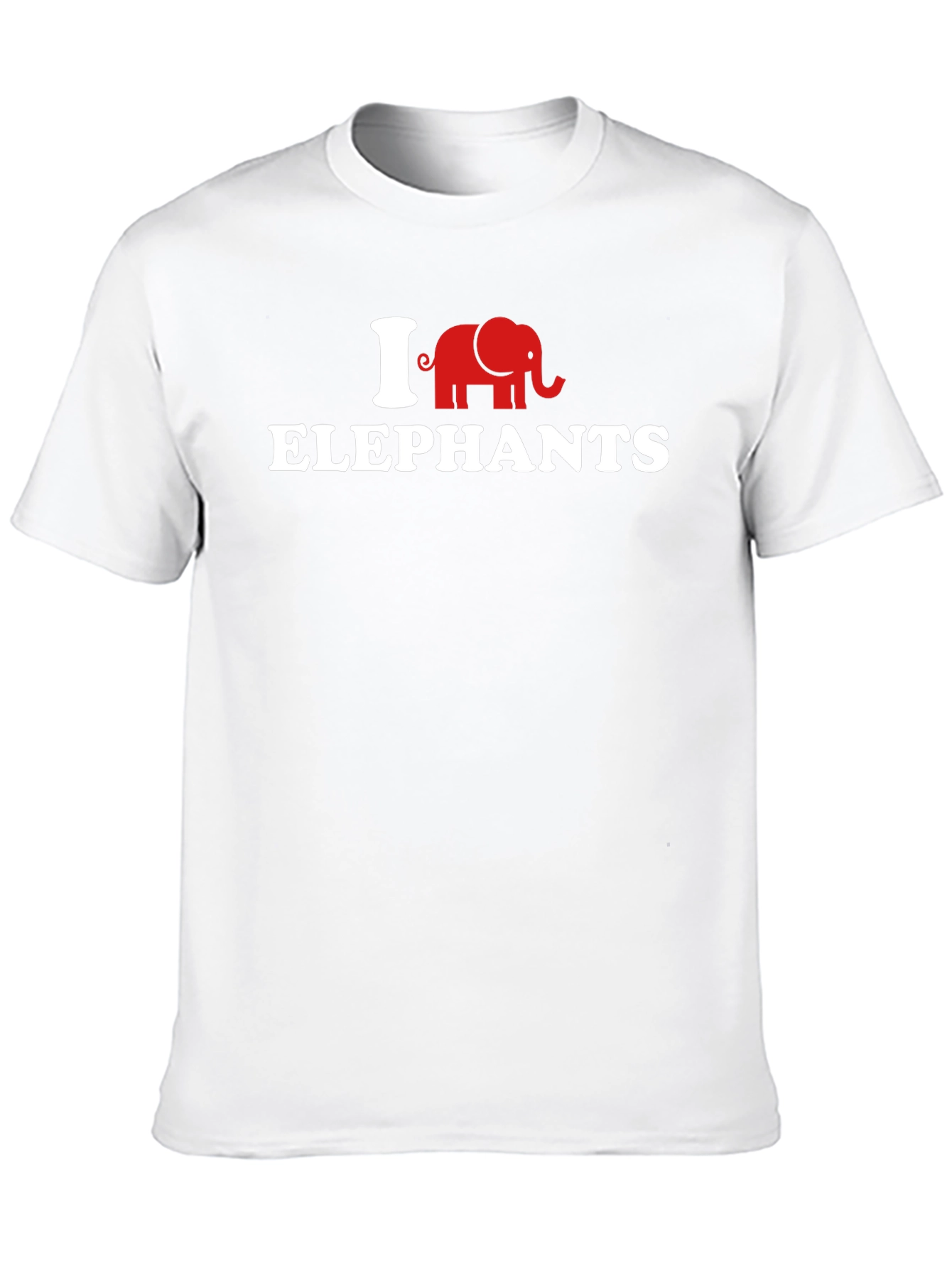 I Love Elephants T-Shirt - Novelty Graphic Tee