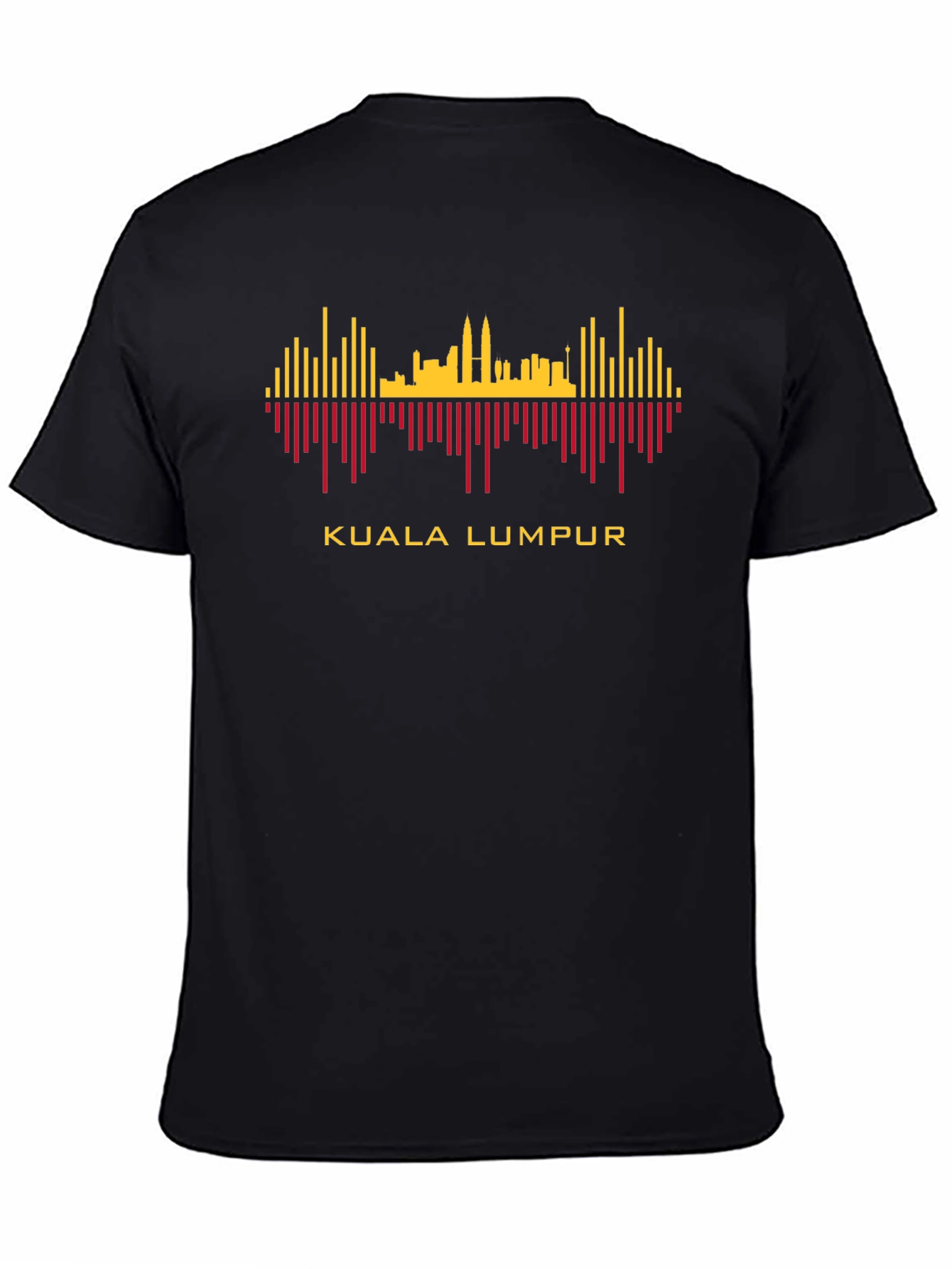 Kuala Lumpur Skyline Graphic Tee - Black