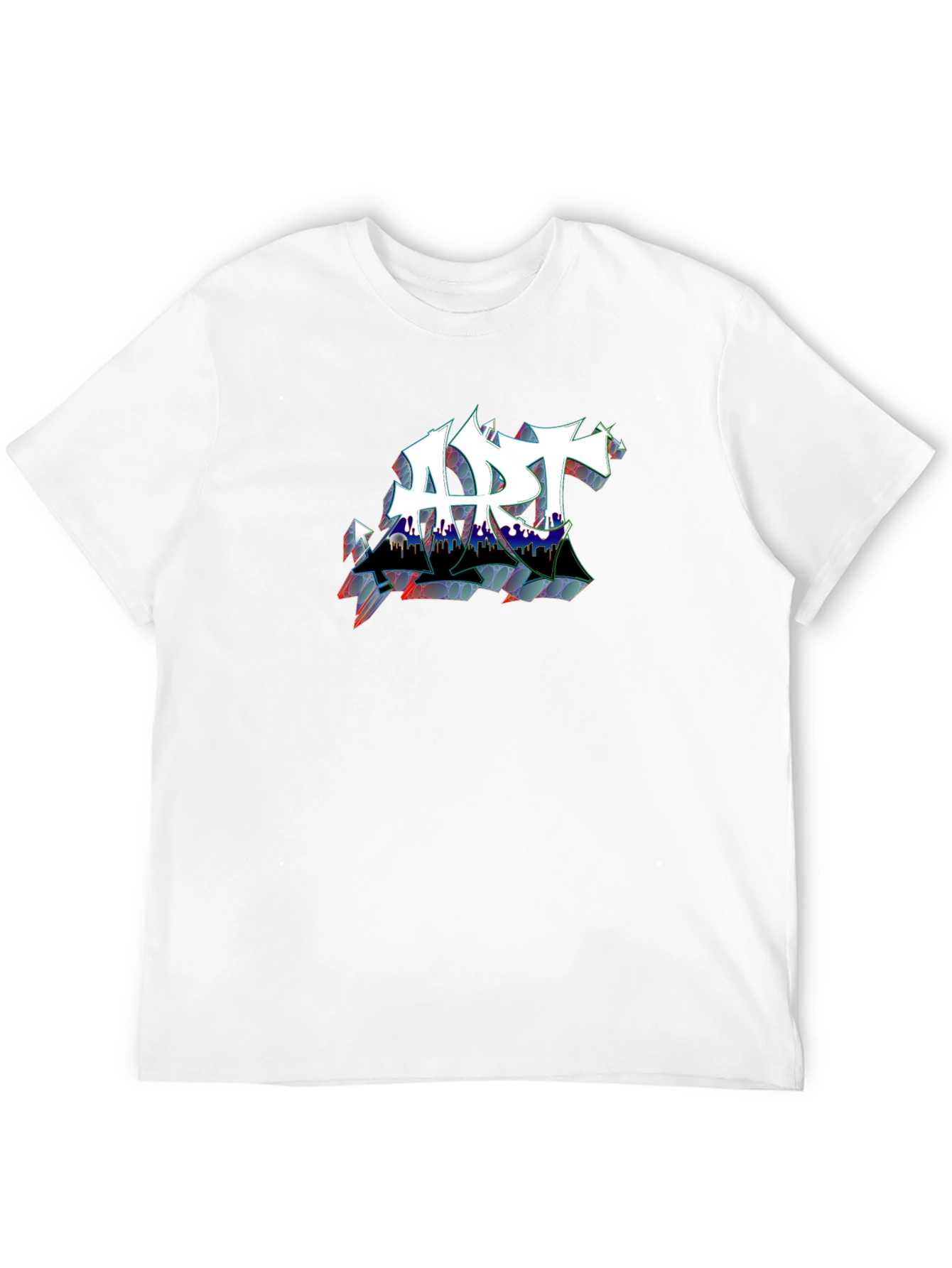 Edgy ART Graffiti Style Black T-Shirt
