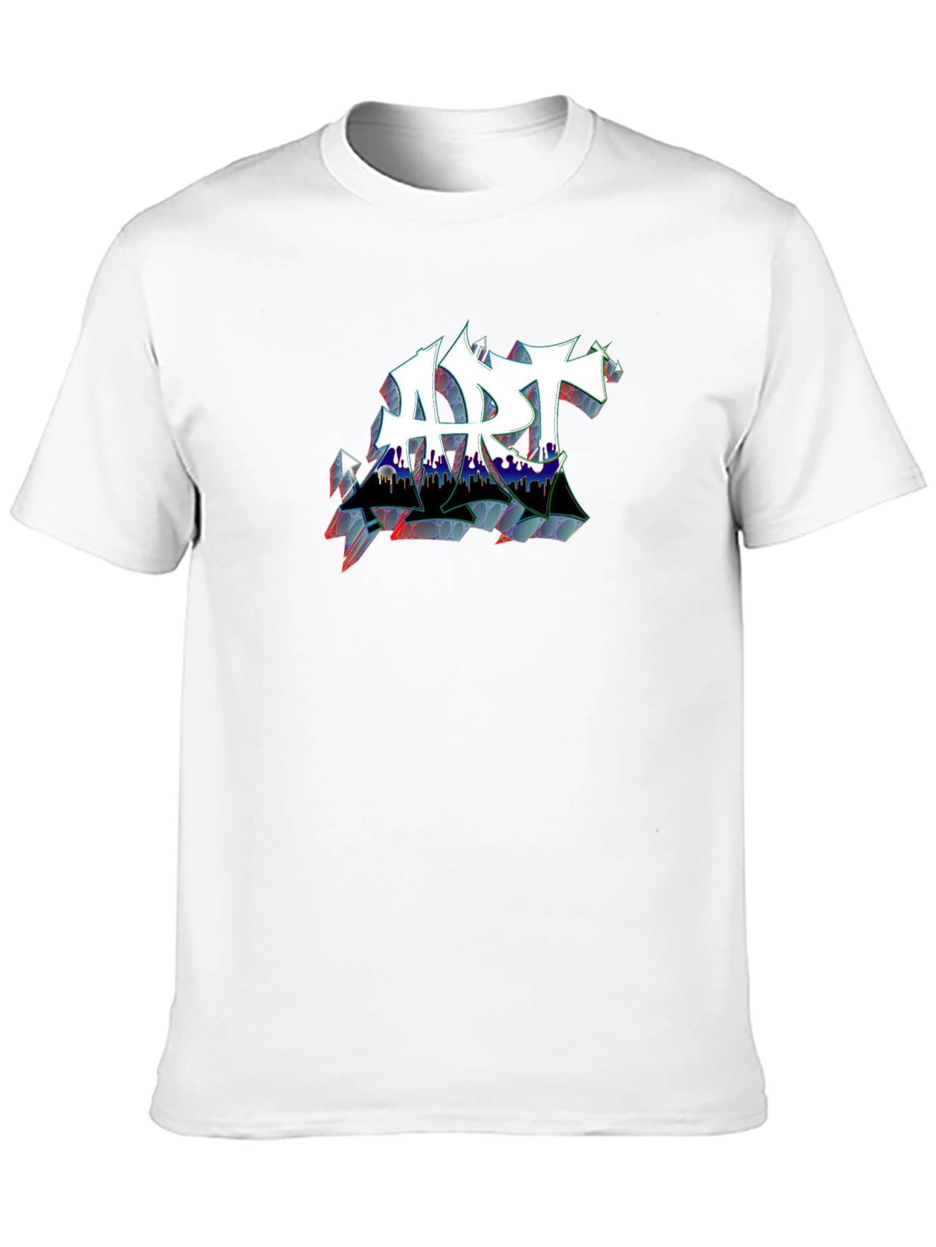 Edgy ART Graffiti Style Black T-Shirt