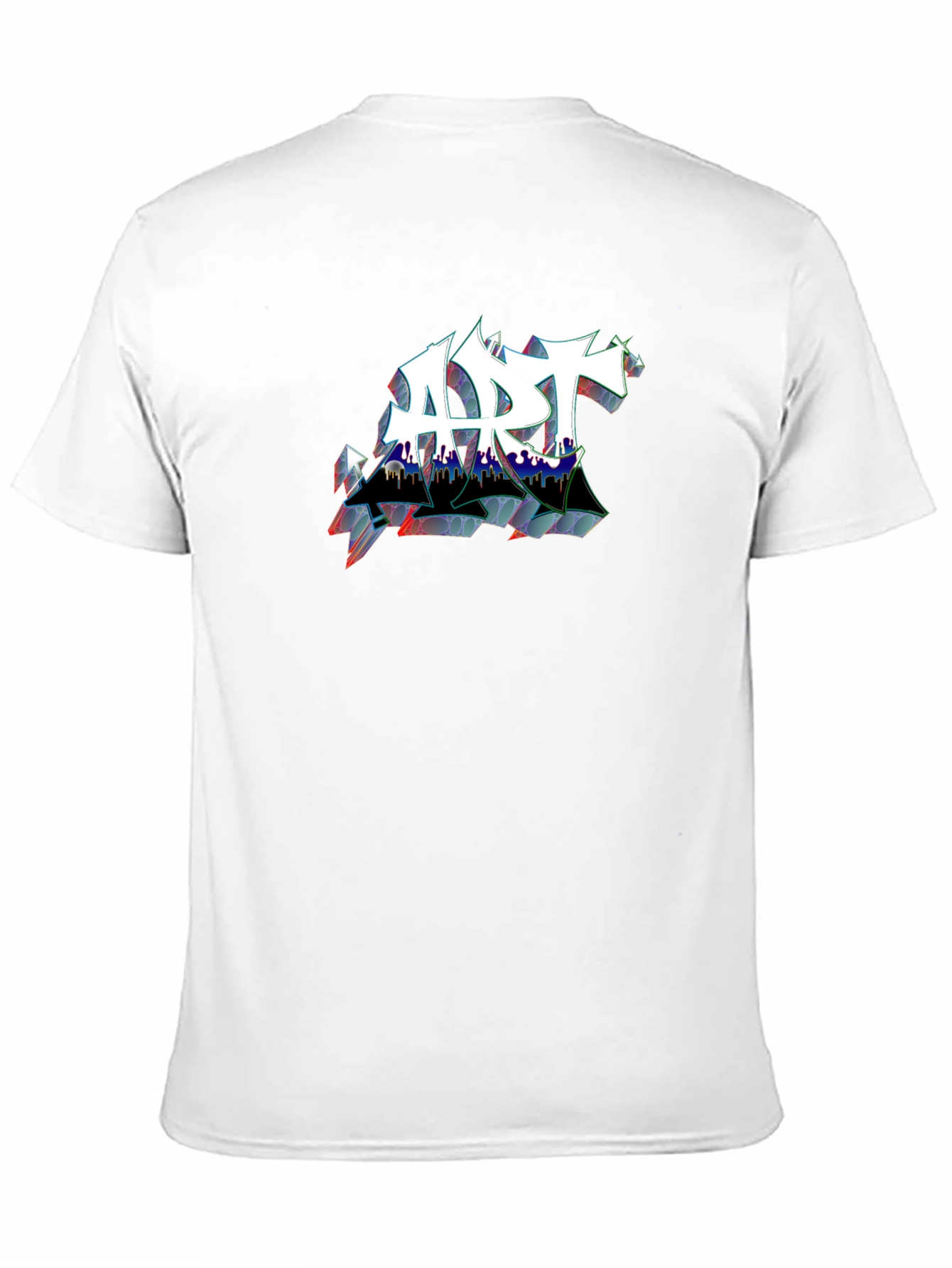 Edgy ART Graffiti Style Black T-Shirt