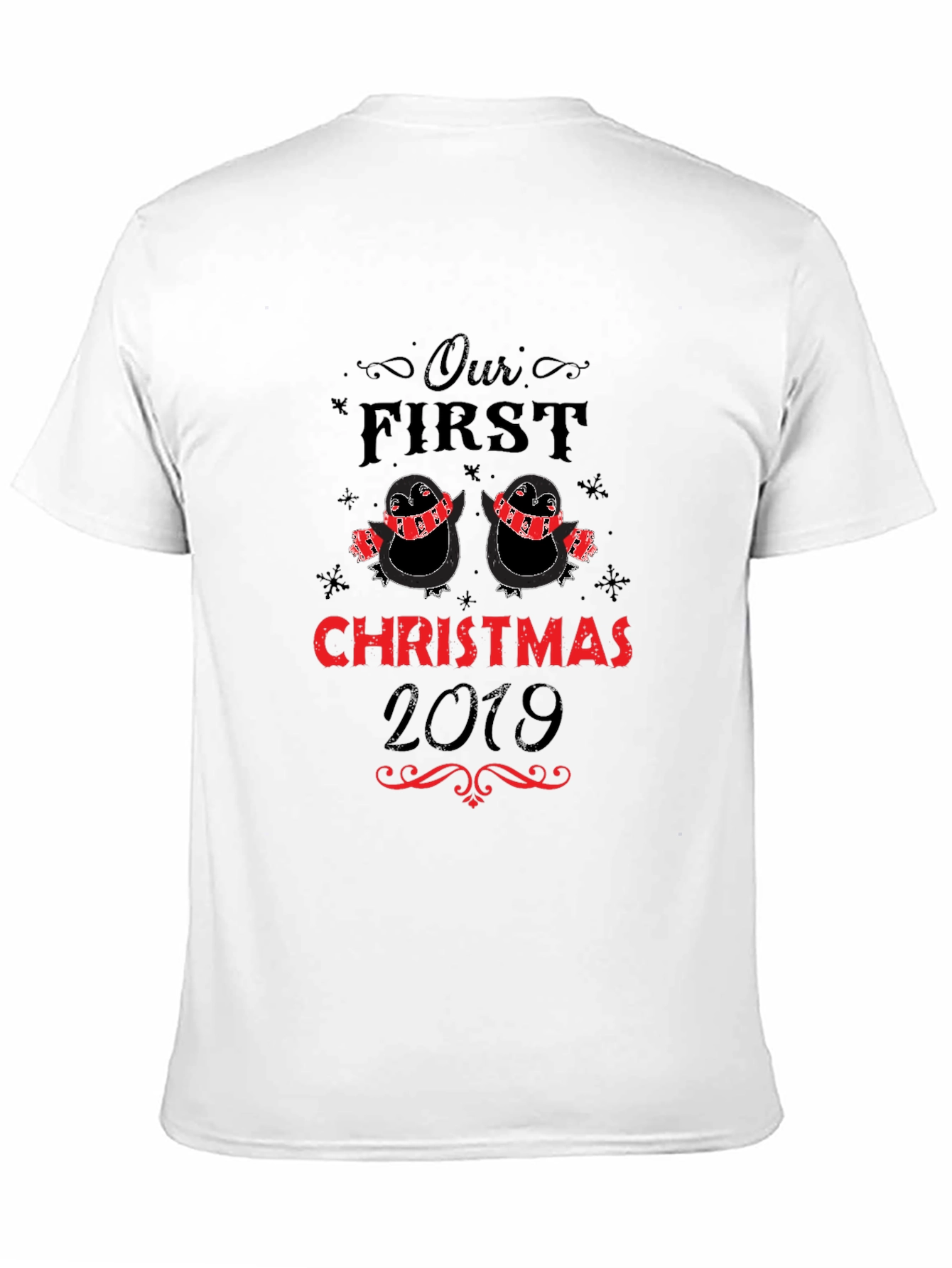 Our First Christmas 2019 Penguin Couple T-Shirt