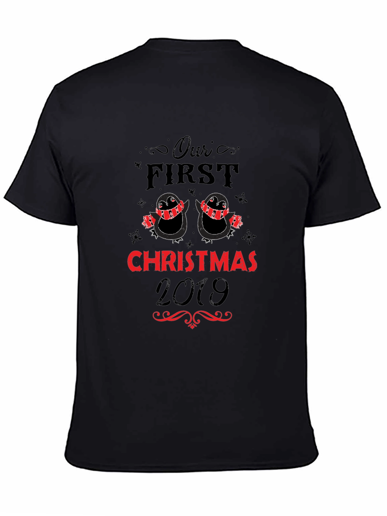 Our First Christmas 2019 Penguin Couple T-Shirt