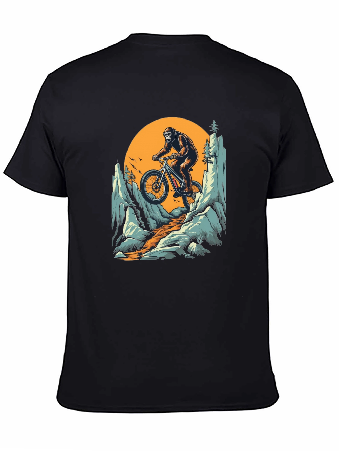 Gorilla Mountain Biking T-Shirt - Adventure Tee