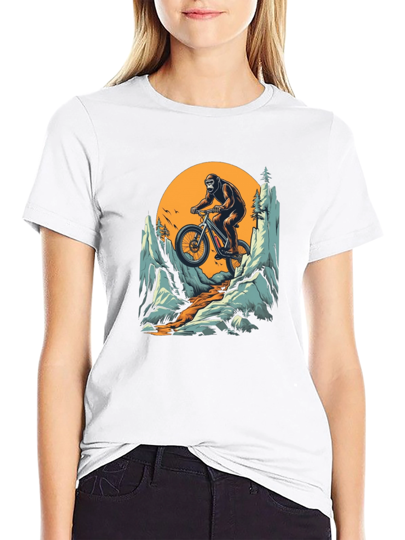 Gorilla Mountain Biking T-Shirt - Adventure Tee