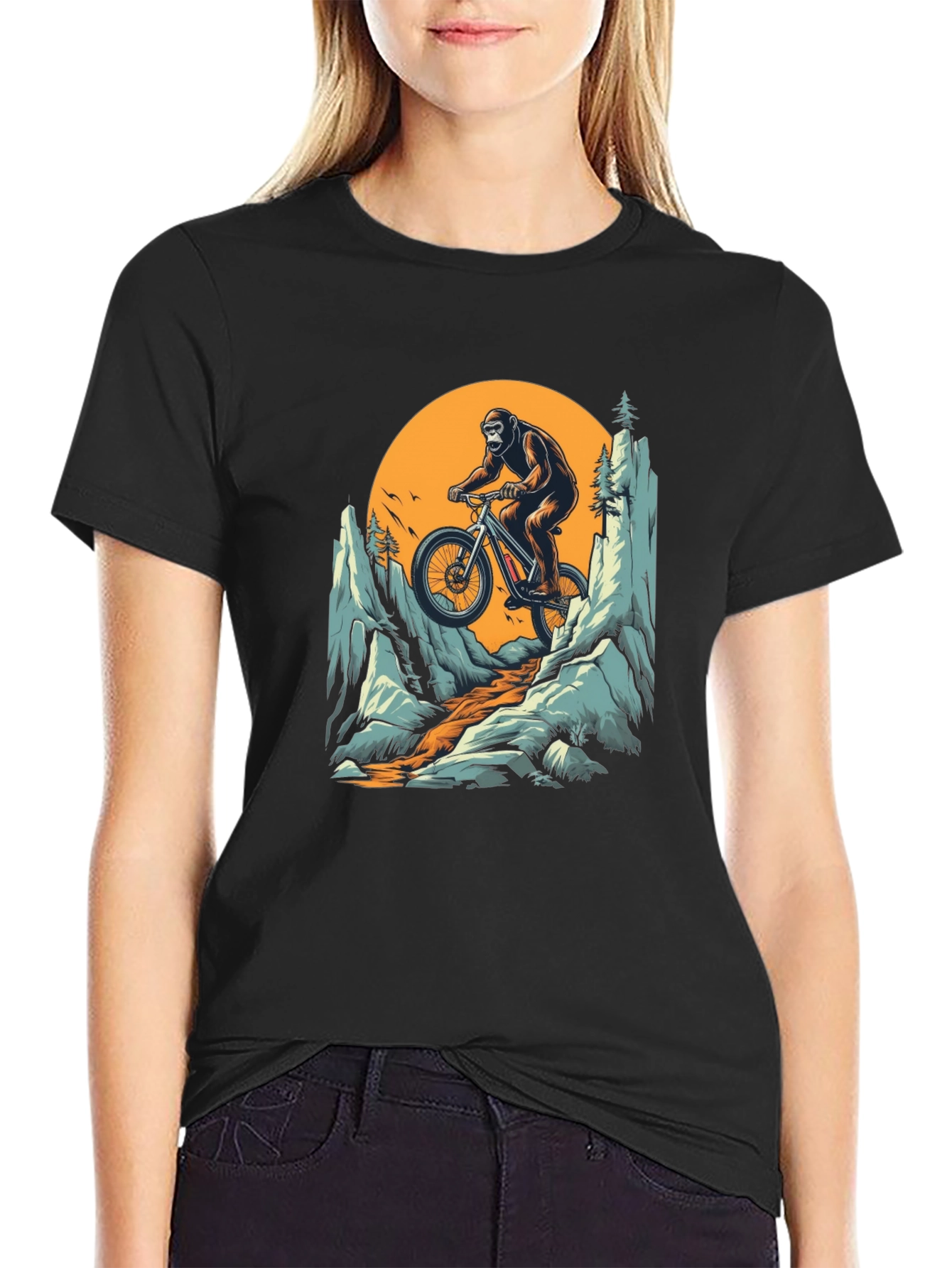 Gorilla Mountain Biking T-Shirt - Adventure Tee