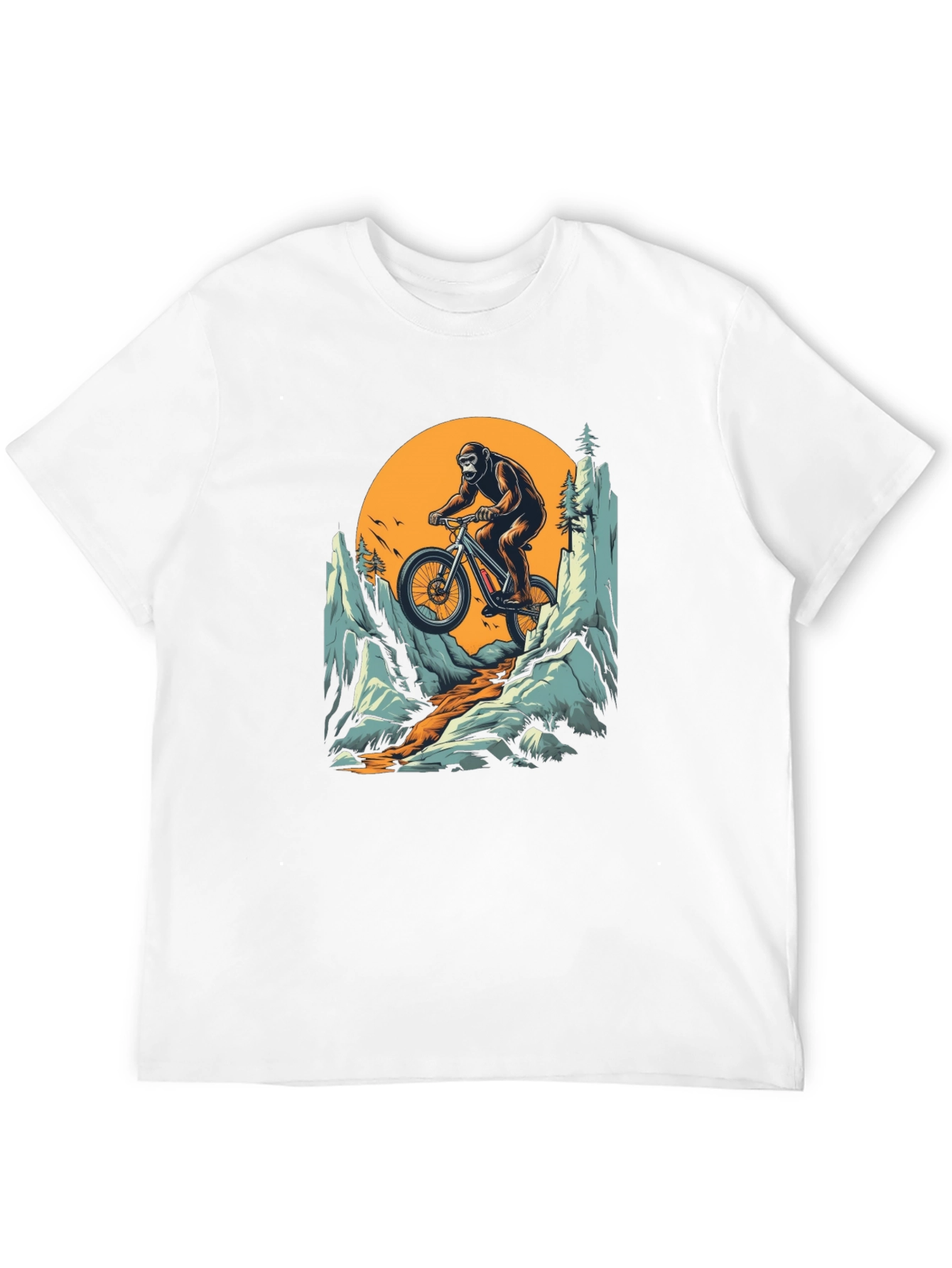 Gorilla Mountain Biking T-Shirt - Adventure Tee