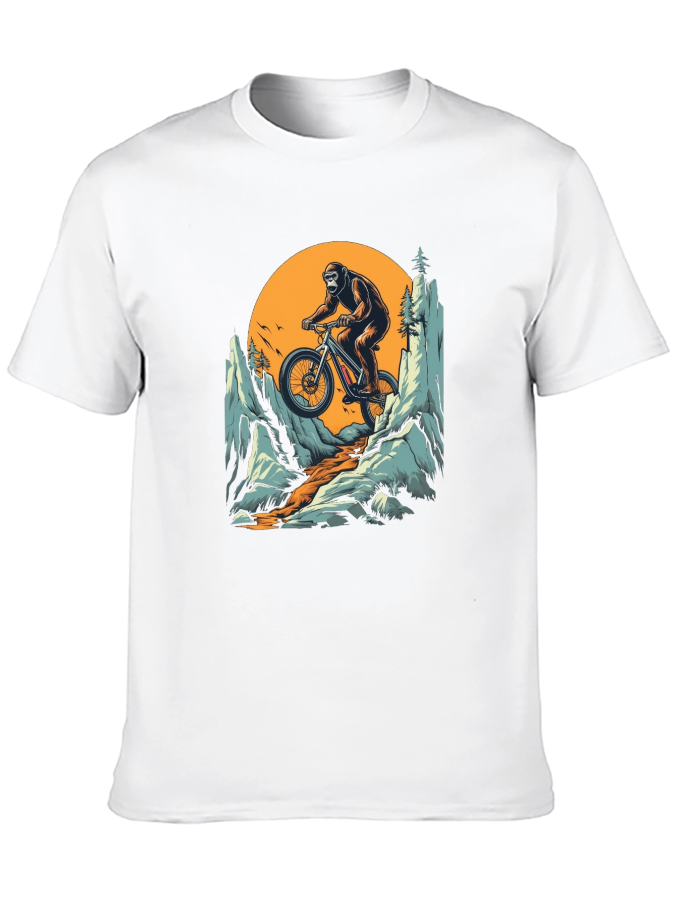 Gorilla Mountain Biking T-Shirt - Adventure Tee