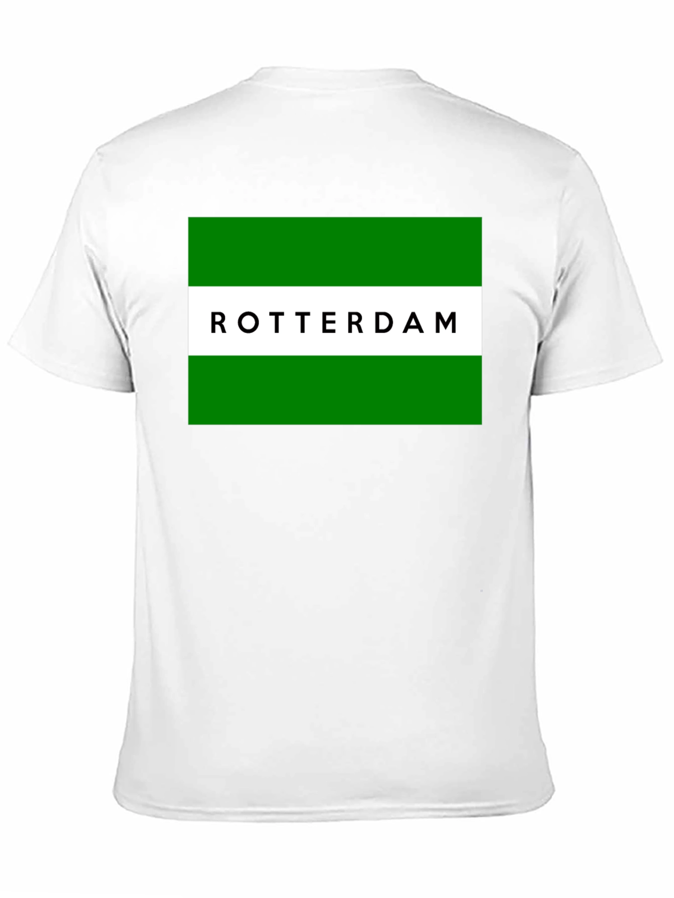 Rotterdam T-Shirt: Green & White Graphic Tee