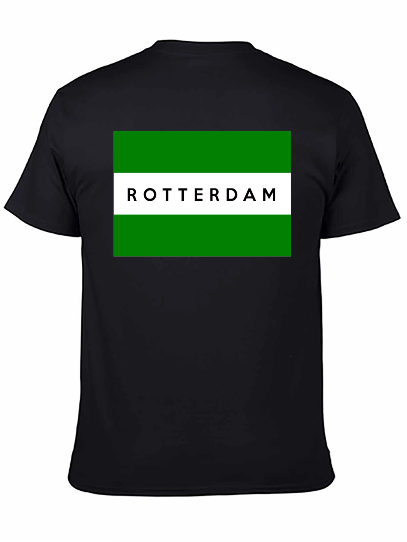 Rotterdam T-Shirt: Green & White Graphic Tee