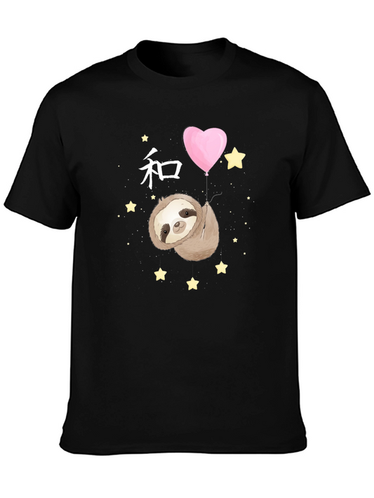 Sloth Heart Balloon Graphic Tee