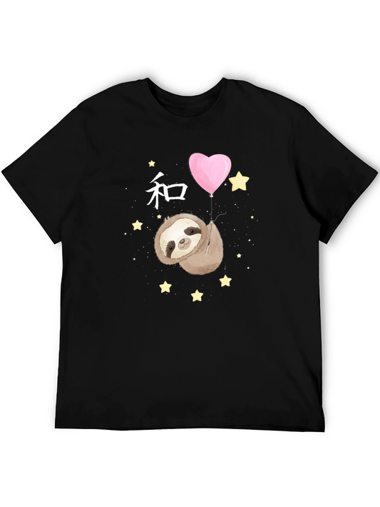 Sloth Heart Balloon Graphic Tee