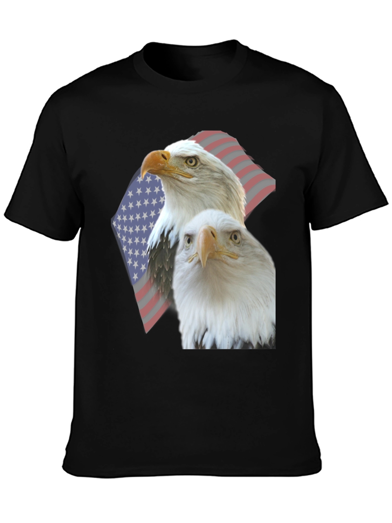 Patriotic Eagle Graphic Tee - USA Pride
