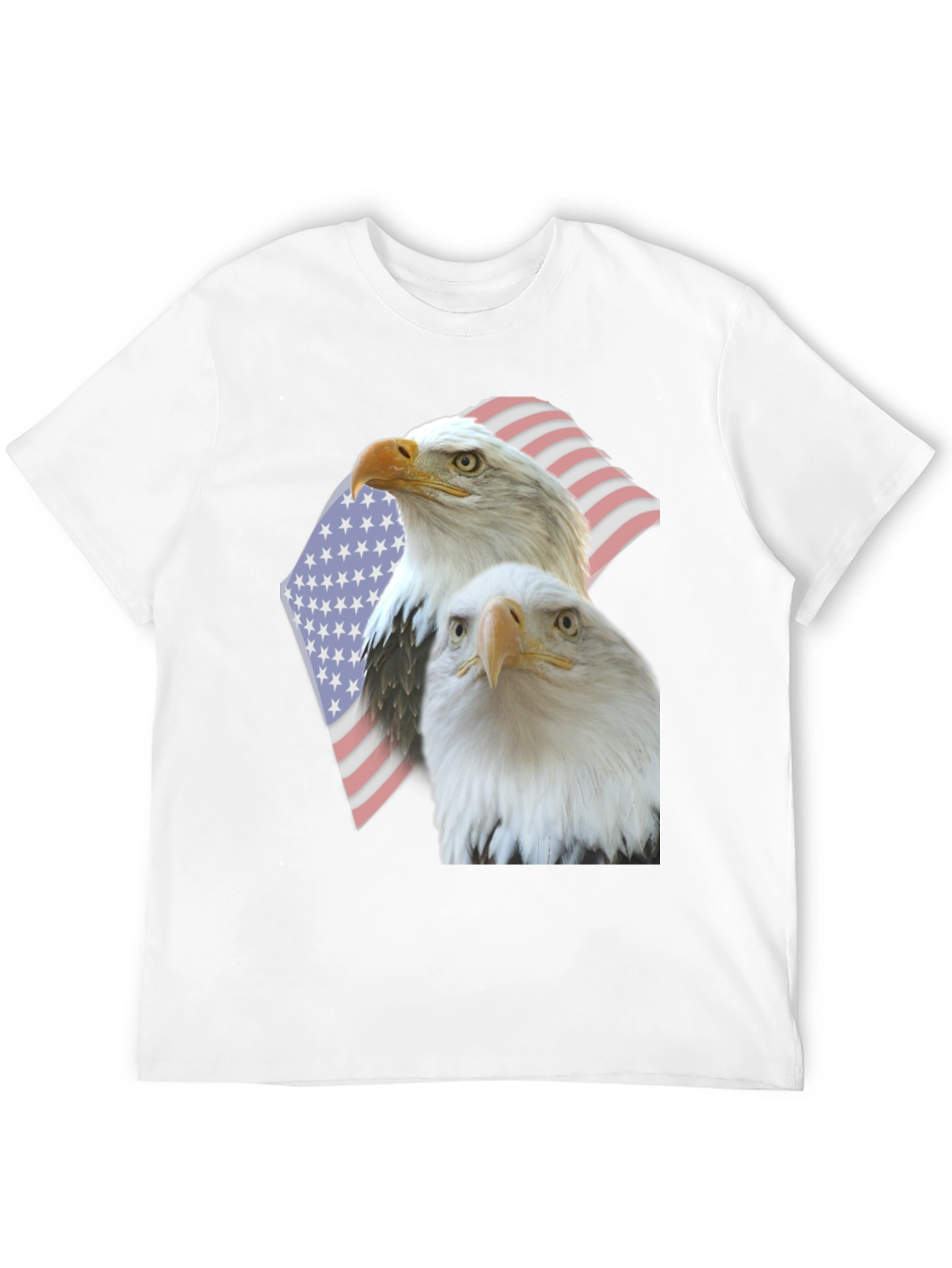 Patriotic Eagle Graphic Tee - USA Pride