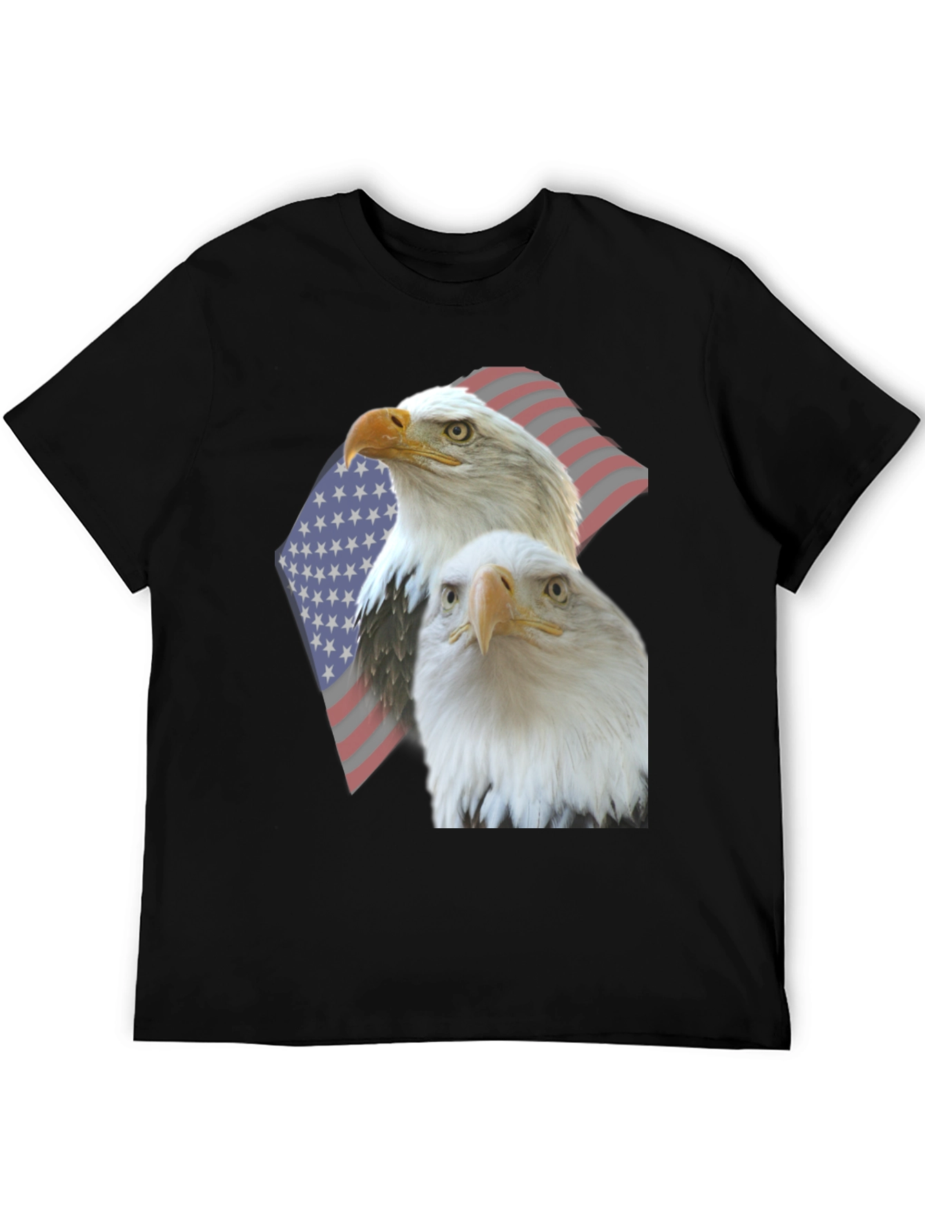 Patriotic Eagle Graphic Tee - USA Pride