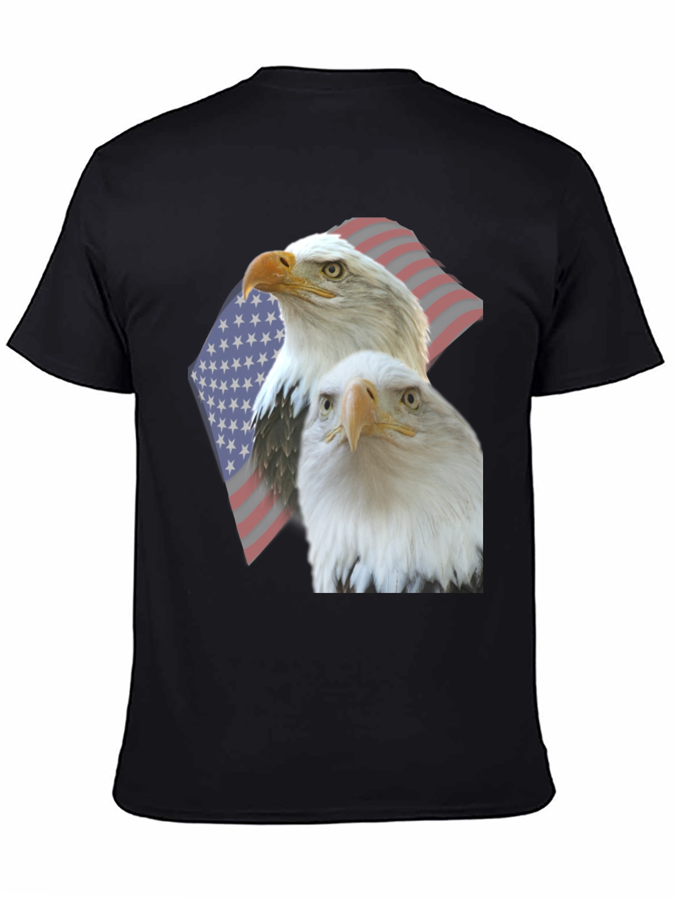 Patriotic Eagle Graphic Tee - USA Pride