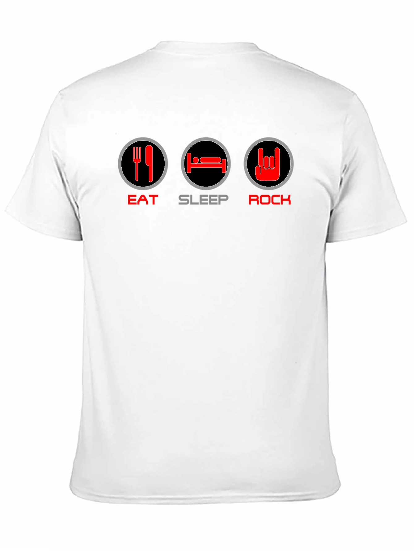 Eat Sleep Rock T-Shirt - Black Graphic Tee