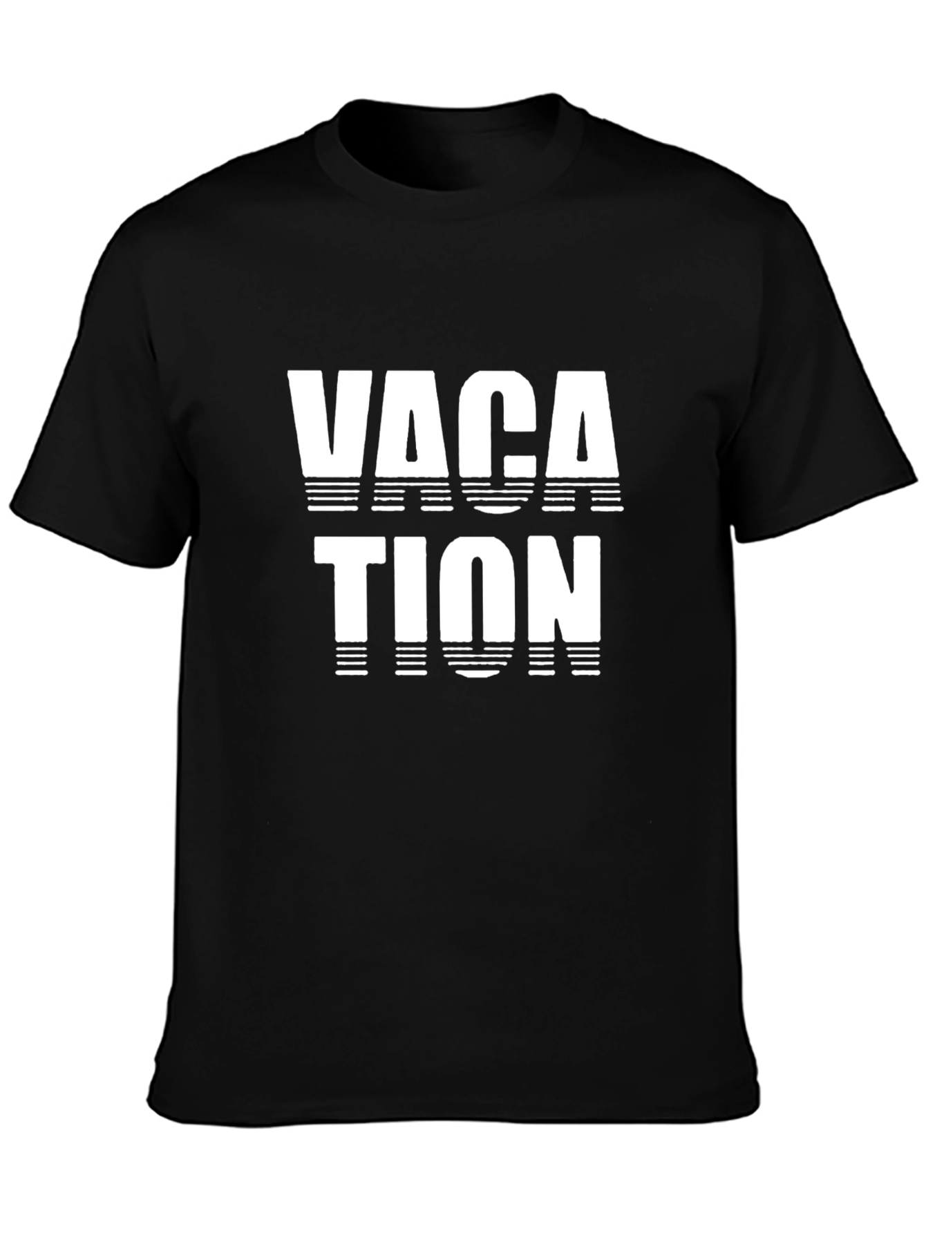 Vacation Graphic Print Crew Neck T-Shirt