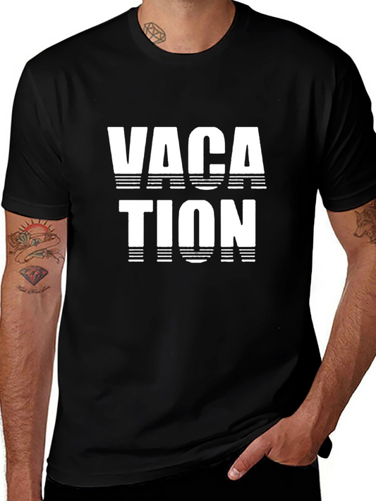 Vacation Graphic Print Crew Neck T-Shirt